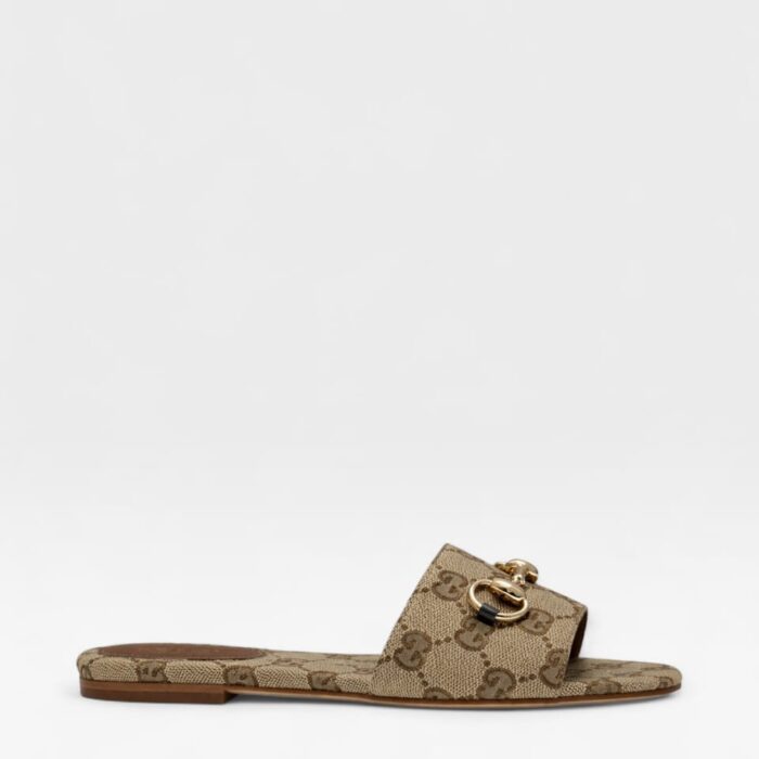 Women's slide sandal with Horsebit