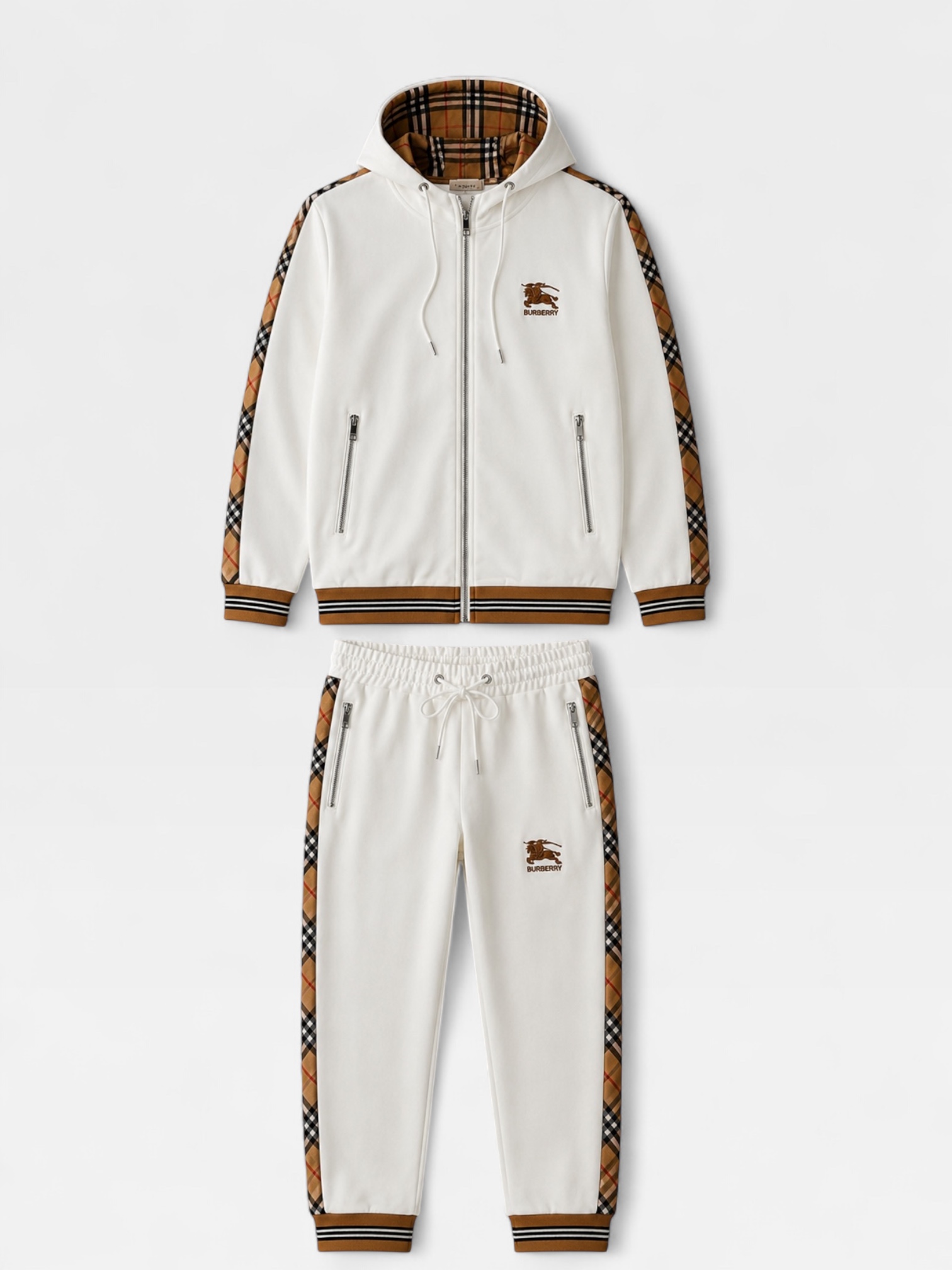 Burberry white sports suit