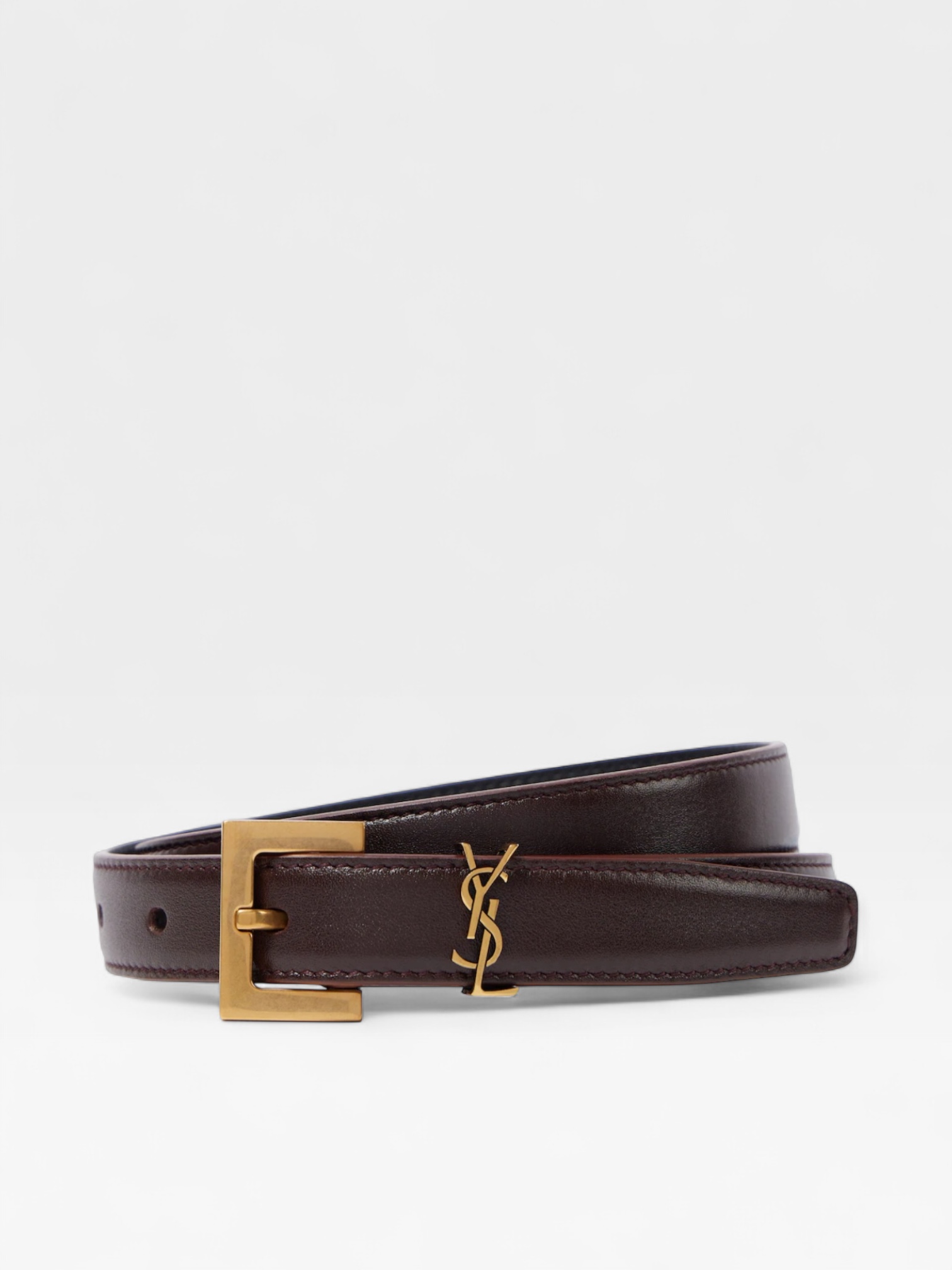 Saint Laurent Cassandre slim belt