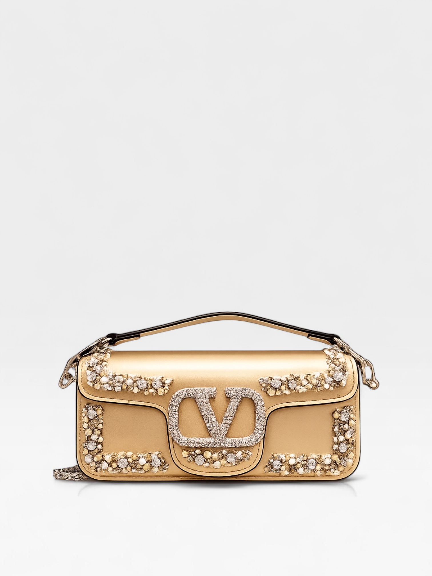 gold Valentino Garavani Locò Small shoulder bag
